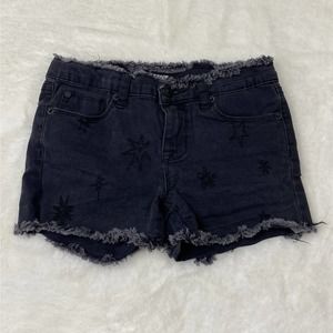 Hudson Kids Black Star Frayed Shorts